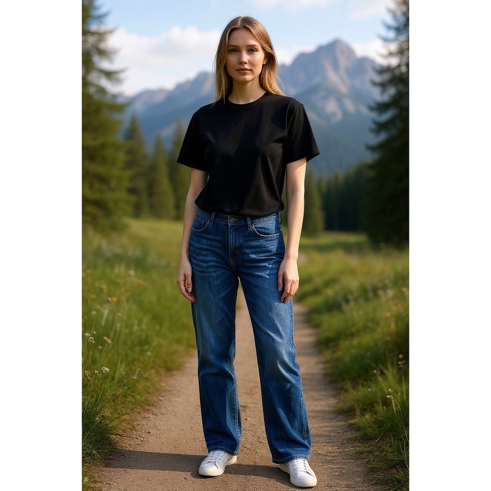 Lee Riders Midrise Straight 43"x29" Medium Blue Wash